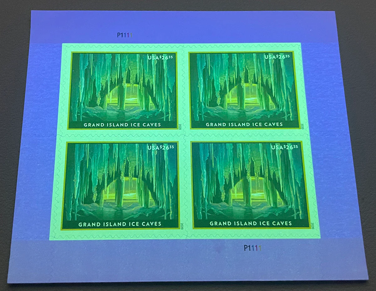 Grand Island Ice Cave Express Priority Stamps - Image 3