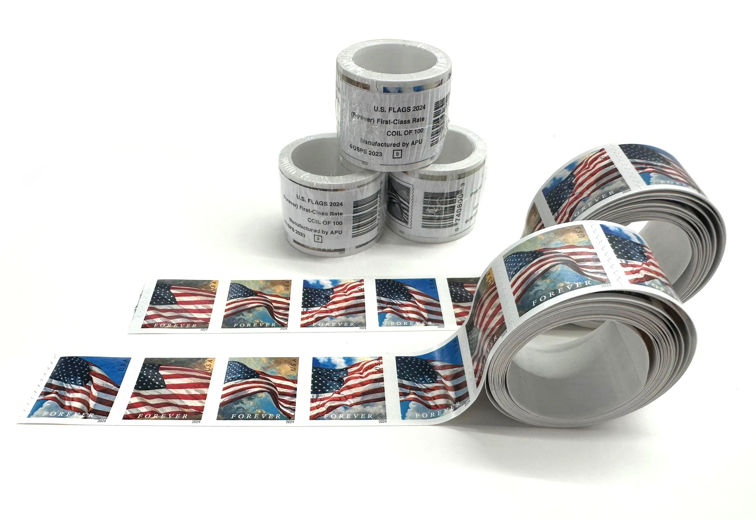 2024 US Flags Booklets / Rolls Forever First Class Postage Stamps - Image 3