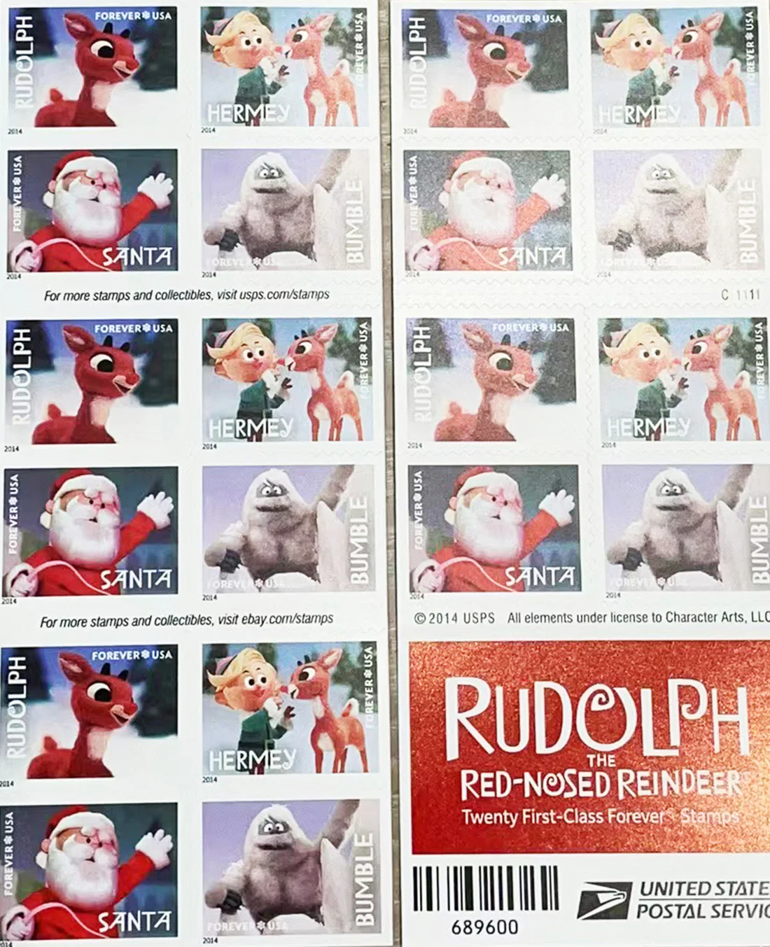 First Class Forever Stamps – Rudolph the Red-Nosed Reindeer - Image 3
